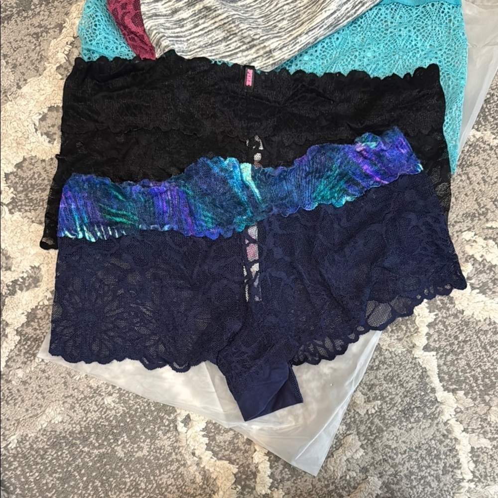 Victoria Secret bundle Lace and Patterned Panties - Picture 2 of 2